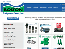 Tablet Screenshot of boltonequipmentsales.com